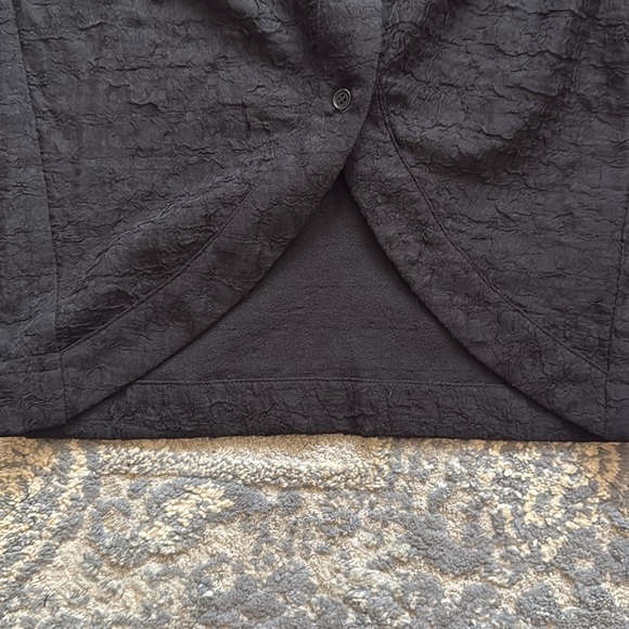 Blue Blush Print Long Sleeve Knit Button-Up Shirt Size Medium - Picture 4 of 10